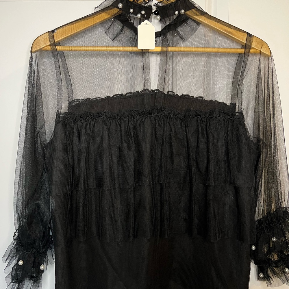 Black Beaded Top